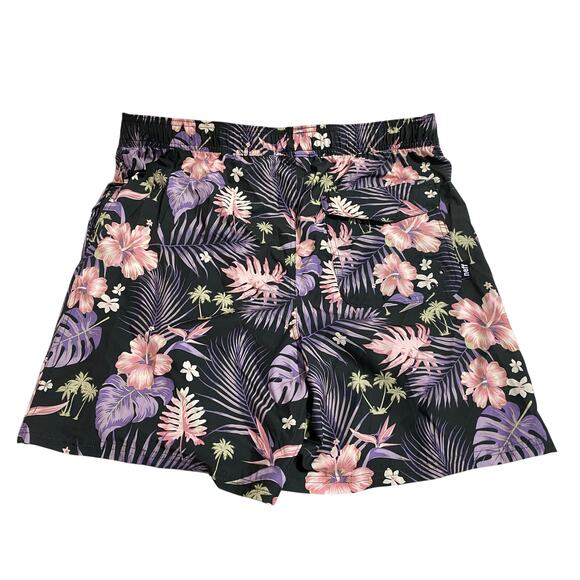 NEFF Board Shorts Mens Black Floral Shorts Size XL shorts - Picture 2 of 9